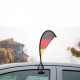 Autofahne Windsegel, deutschlandfarben, Ansicht 2